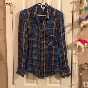 Button free people shirt